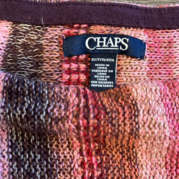 Chaps Ralph Lauren Woman's Pink Sweater- 3XL - Picture 2 of 3
